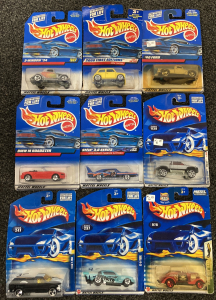 (9) Collectible Hotwheels Cars 1997-2002