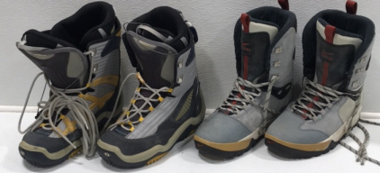 (2) Pairs Snowboarding Boots