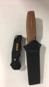 (1) DeWalt Pocket Knife (1) Camillus Titanium Knife