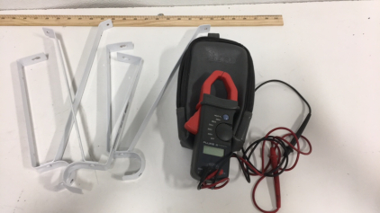 (1) Fluke 30 Clamp Meter (3) Shelving Brackets