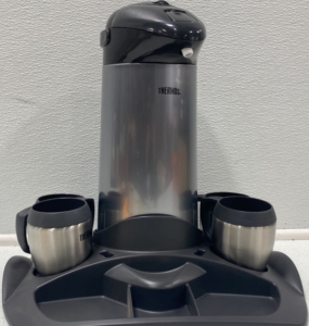 (1) Thermos Plastic Grey full Set