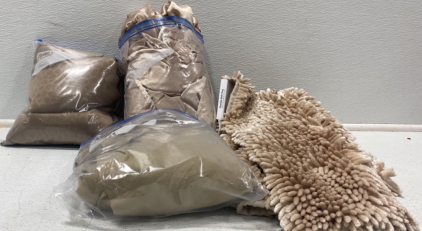Silk Bedding and a Chenille Bath Rug