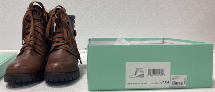 (1) Pair of Brown Girl Mia Molly Luggage Cath 7.5 Women&rsquo;s Brown Boots