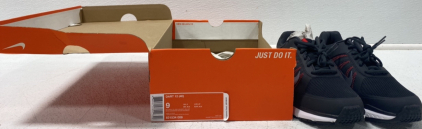 BRAND NEW Pair of Dart 12 4E Men&rsquo;s Size 7 Red, Black, and Grey Nike Shoes, With Original Box.
