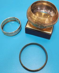 (3) Gold Bracelets