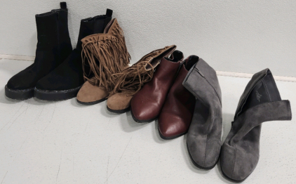 (4) Pairs Of Women's Boots