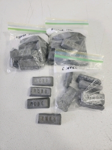 (3) Bags Of Raw Lead Weights