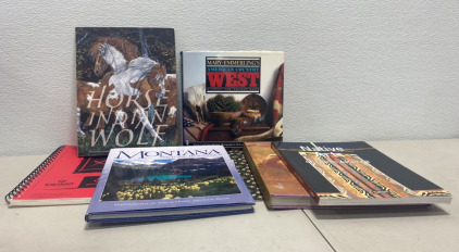 (1) Horse Indian Wolf Book, (1) American Country West Book, (1) XL Red SketchBook, and more !