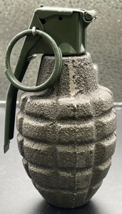 (1) WWII US MK2 Pineapple Style Hand Granade (Inert)