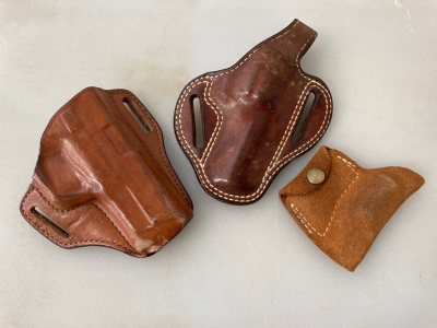 (3) Leather Holsters