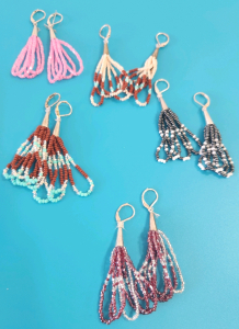 (5) Pairs Of Handmade Native American Earrings
