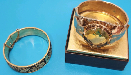 (2) Gold Bracelets