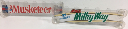(2) Vintage M&M Mars Hi-Vis Cooler Racks