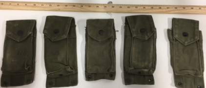 (5) Vietnam Era M14 Rifle Ammo Pouch