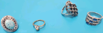(4) Fashion Rings