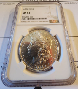 1878-S MS63 MGC Morgan Silver Dollar
