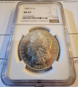 1883-O MS63 NGC Morgan Silver Dollar