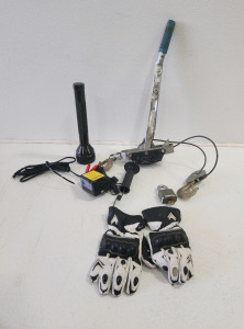 Mini Hand Pull, Maglight, Gloves, Master Lock With Key And More