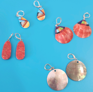(4) Pairs Of Native American Earrings