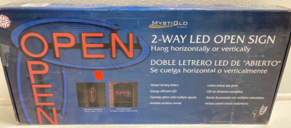MystiGlo 2-Way Open Sign