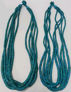 (2) Native American Hand Beaded Necklaces