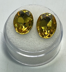 (2) 7.85ct Yellow Sapphire Gemstones