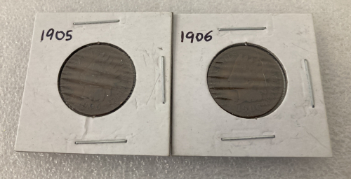 1905 & 1906 Indian Head Pennies