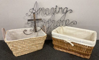 Metal Wall Art & Baskets