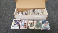 Box of Hockey, Baseball and Football Cards