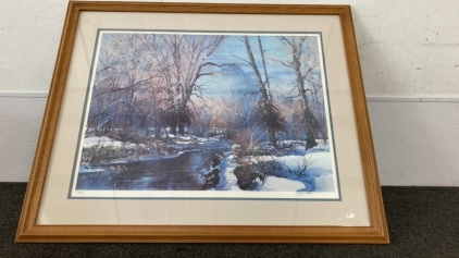 Winter Scenery Signed And Numbered Print