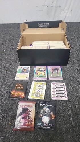 Box of Sports and Game Cards