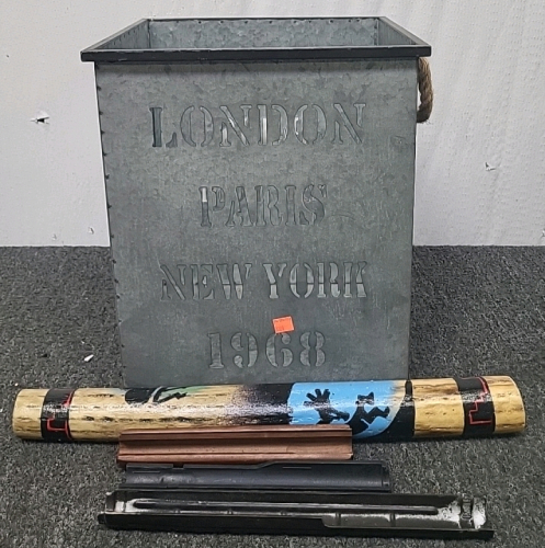 Tin London Paris New York 1968 Bucket, Rain Maker and More