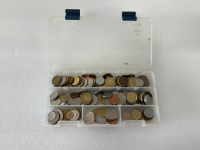 Container with Foreign Coins
