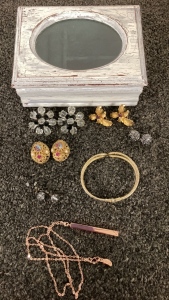 Box With Costume Jewelry