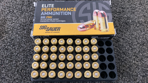 (40) Rnds. Sig Sauer FMJ 9mm Luger Ammo