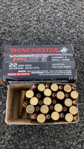 (36) Rnds. Winchester 22 Win Mag Ammo