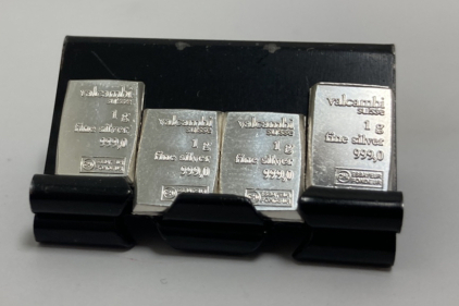 (4) One Gram 999 Fine Silver Bars