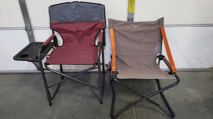 Rei Folding Chair and Rio Folding Chair with Side Table