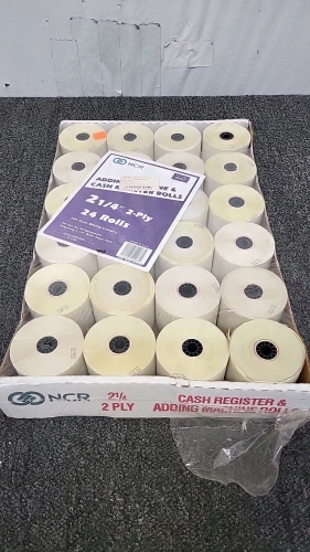 2 Ply 2-1/4" Cash Register Receipt Paper