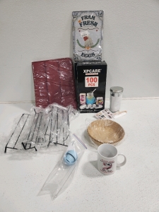 Mug, Mason Jar Lids, Kitchen Rug, Racks, Sign And More
