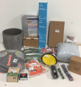 (3) Portable Pet Water Dispensers (1) Size Medium Dog Lifejacket (1) Breathable Dog Harness For Small Dogs (3) Dog Collars (1) Pair Of Dog Slippers (2) Oukya Aroma Diffusers (1) Large Ceramic Plant Holder and More!!