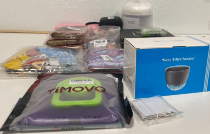 (1) Aroma Diffuser, (1) Wine Filter Aerator, (1) W Timiovo 360TX EVA Case For Ipad Mini 6, and more!