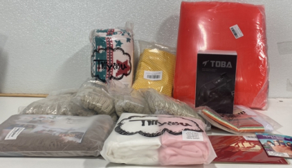 (1) Toba Bike Pedal Adapters, (1) Tilly U Sherpa Fleece Blanket (50&rdquo;x60&rdquo;) (1) 2pk cotton flannel mini Crib sheets, and more !