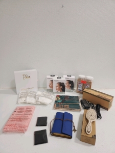 Journal, Pillow Cases, Face Masks, (3) Headphones, Taco Seasoning, Hair Brush And More