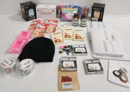 Beanie, (2) Bottles Of Moringa Supreme , (2) Touch Lamps, Noodles, Evenlopes, Stickers And More