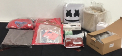 (4) Angelaicos Long Sleeve Khaki Jackets Size Medium (1) Pokemon Binder With Sleeves (1) 4k 20&rsquo; HDMI Cable (1) LED Dj Light Up Mask (3) Plant Pots and Everything Else Pictured!!