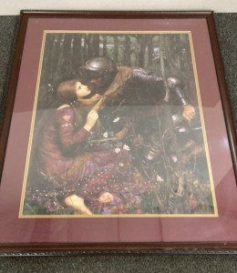 Framed & Matted Knight & Maiden Print
