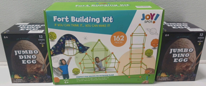 Jumbo Dino Eggs And Fort Building Kit