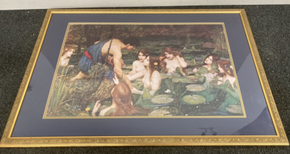 Framed & Matted Water Nymphs Print