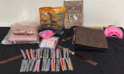 (2) Pokemon Card Collecting Binders (25) Inspirational Messages Writing Pens (1) Jewelry Making Kit and Everything Else Pictured!!
